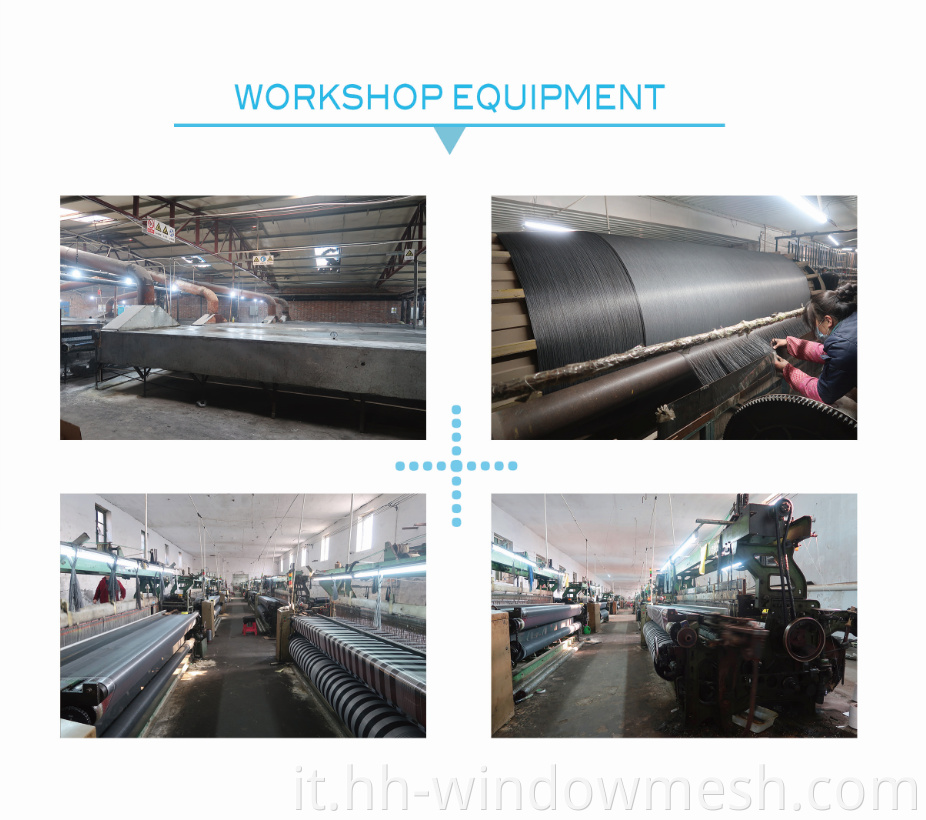 Produzione di fabbrica PVC Schermata in mesh poliestere con rivestimento PET Schermata